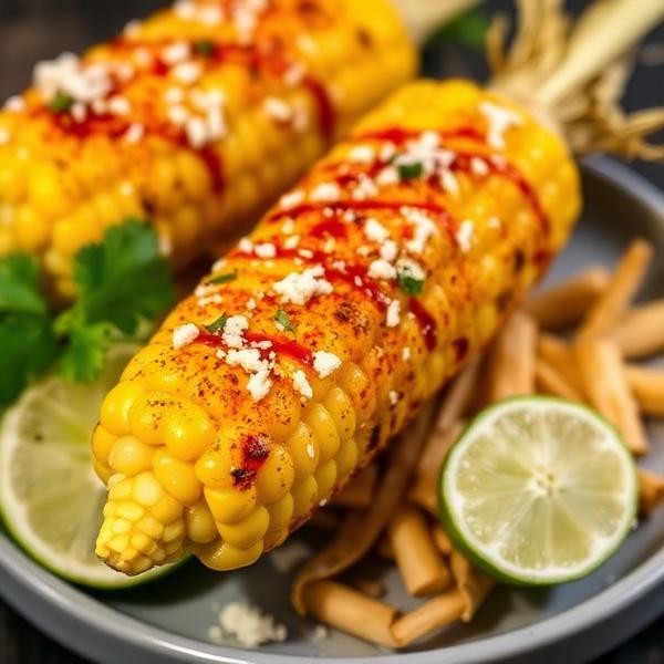 Mexican elote corn
